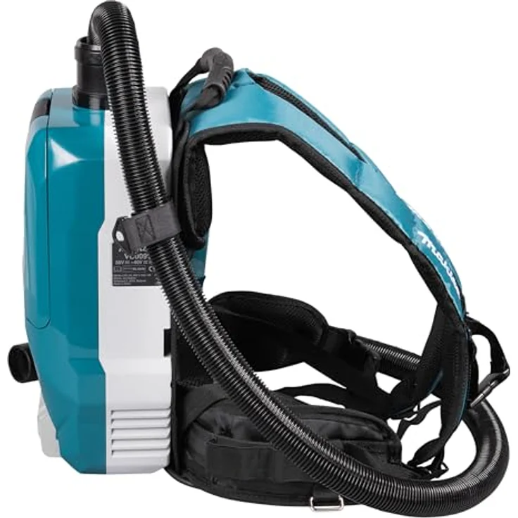 Makita VC009GZ01 Akku-Rucksackstaubsauger 40V max. mit AWS (ohne Akku, ohne Ladegerät), Petrol/Schwarz – Bild 4