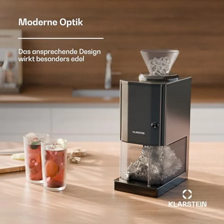 ONECONCEPT Eiswürfelmaschine Icebreaker, Elektrischer Ice Maker mit 15 kg/h Leistung, schwarz – Bild 5