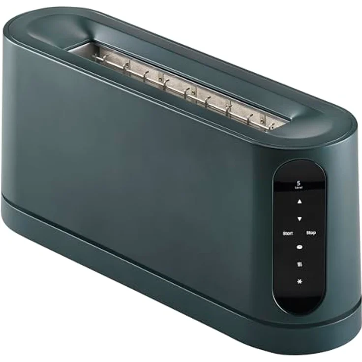 Jacob Jensen Langschlitztoaster Grün, 850 W, für 2 Scheiben, mit 7 Bräunungsstufen und Bagel-Funktion – Bild 1