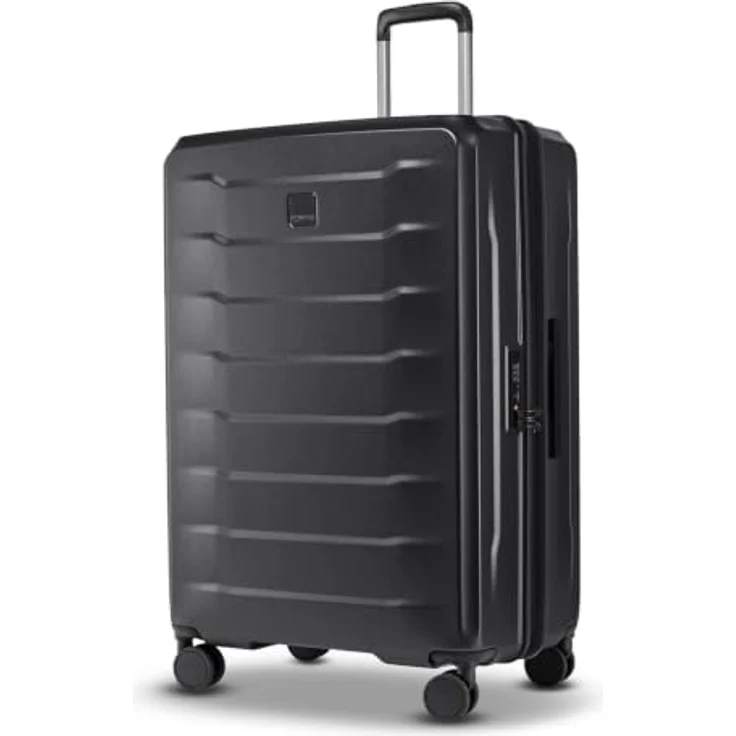 Stratic PHOENIX SL Trolley L, 76 cm erweiterbar, 4 Doppelrollen, Hartschale im Streifendesign, TSA-Zahlenschloss – Bild 2