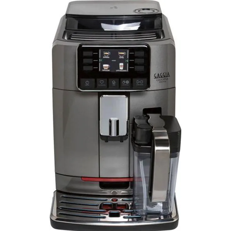 Gaggia RI9604/01 Cadorna Prestige, Siebträgermaschine mit intuitivem Touchscreen und integrierter Kaffeevielfalt, Edelstahl