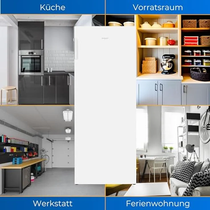 Exquisit Gefrierschrank GS5230-H-010E weiss | Nutzinhalt: 165 L | 4* Gefrieren | Standgerät – Bild 5