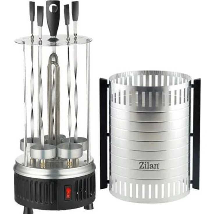 Zilan ZLN5565 Vertikaler Tischgrill, Barbecue-Grill für saftige Grillgerichte