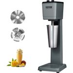 VEVOR Standmixer 250 W Einkopf 3 Drehzahl Einstellbar 15000 / 18000 / 21000 U/min, Edelstahl in Lebensmittelqualität