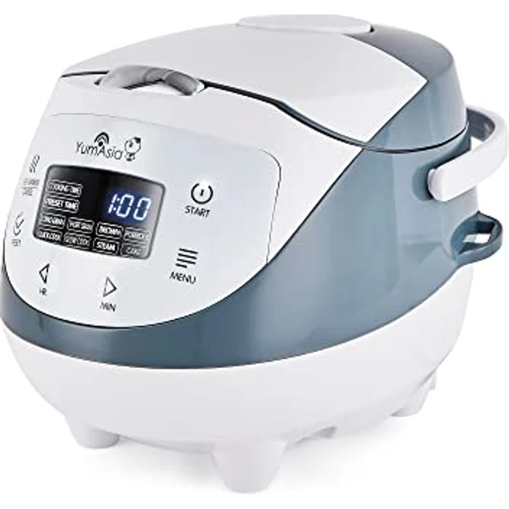 Yum Asia Panda Mini-Reiskocher mit Ninja-Keramikschüssel und Advanced Fuzzy Logic (3,5 Tassen, 0,63 Liter) 4 Reisfunktionen, 4 Multicooker-Funktion, 220–240V – Bild 1