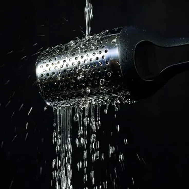 RÖSLE Salatschleuder, Kräuterdusche mit Wiegemesser, Kräutermesser, spülmaschinengeeignet – Bild 5