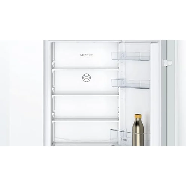 Bosch KIN86NSE0 Serie 2 Einbau-Kühl-Gefrier-Kombination, 177,5 x 56 cm Nische, 184 L Kühlen + 76 L Gefrieren, Eco Airflow; LED-Beleuchtung; Automatisches Super Gefrieren; Ablagen aus Sicherheitsglas – Bild 4
