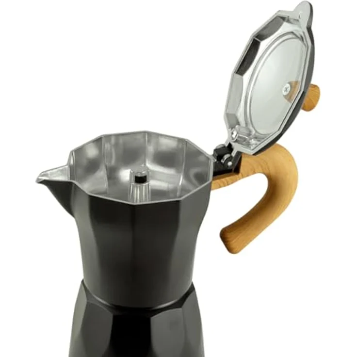 Jocca Espressomaschine Nature Line, elektrische Kaffeekanne für 6 Tassen, Warmhaltefunktion, 480W, schwarz – Bild 5