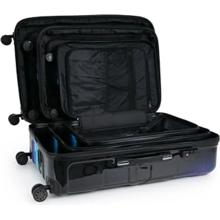 Suitline Handgepäckkoffer S1, Trolley 55x35x20 cm, 34 L, 4 gummierte Doppelrollen, TSA-Zahlenschloss, matte ABS-Hartschale – Bild 2