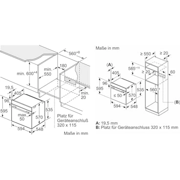 Bosch Serie 6 HBG278BB3 Einbau-Backofen, 71 l Garraum, 10 Beheizungsarten, Schwarz, Selbstreinigungseinrichtung – Bild 7