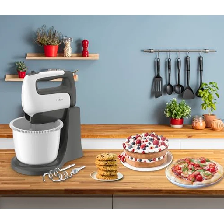 Tefal HT464138 Prep'Mix Hand Mixer with Rotating Bowl 2.5 L 500 W White – Bild 7