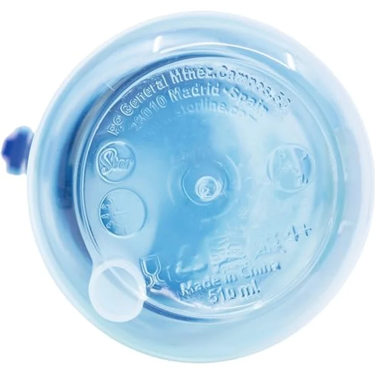 Storline Bluey Trinkflasche, 510ml Wasserflasche mit Trinkhalm und sicherem Druckverschluss, bunt – Bild 5
