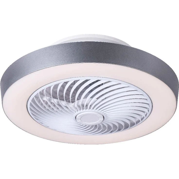 Madeira Deckenventilator Gharra, mit Beleuchtung und Fernbedienung, verstellbare Lichtfarbe 2700K-6500K, weiss/grau
