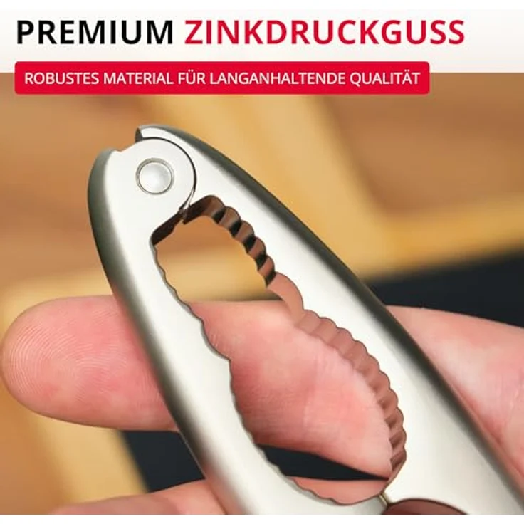 Westmark Nussknacker, Monopol-Edition, Edelmattiert, Zinkdruckguss, Länge: 17,8 cm, Triangolo, Silber, 16723360 – Bild 8