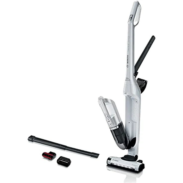 Bosch BCH3P2301 Flexxo Serie 4 Handstaubsauger, 50 min Akkubetrieb, freistehend, silber – Bild 2