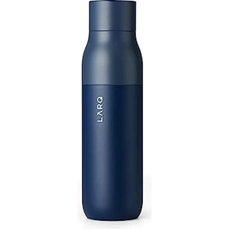 LARQ Bottle Twist Top 500ml - Isolierte Edelstahl-Trinkflasche | Thermoskanne, BPA-frei | Wiederverwendbare Wasserflasche für Camping, Büro und Reisen | Hält Getränke kalt und heiß, Monaco Blue – Bild 1