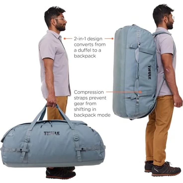 Thule Chasm Weekender Reisetasche, 86 cm, 100% Polyester, blau, 40.5 cm x 49 cm – Bild 5