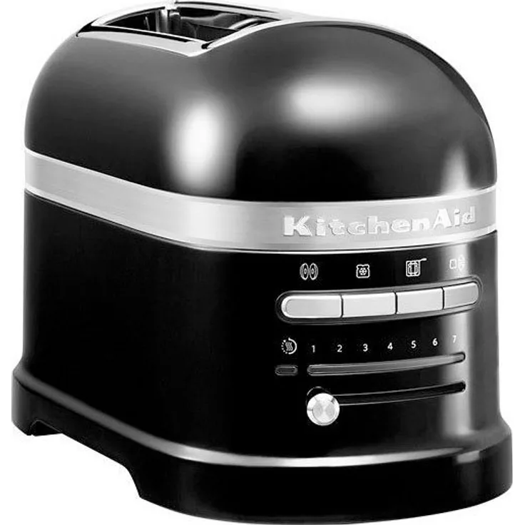 KitchenAid Toaster Artisan 5KMT2204EOB ONYX BLACK, 2 kurze Schlitze, für 2 Scheiben, 1250 W, mit Sandwichzange