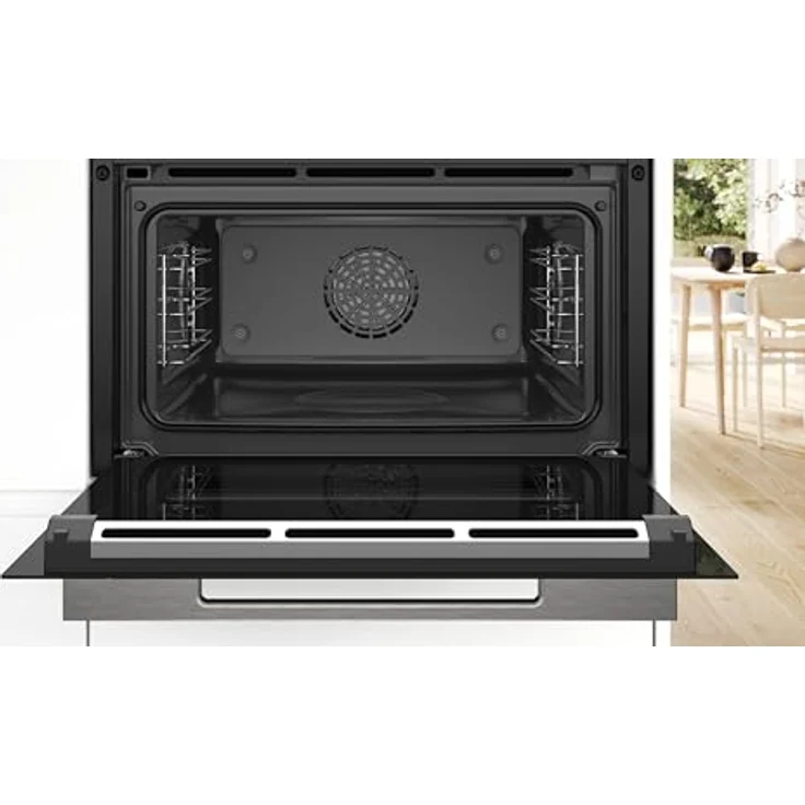 Bosch CSG7361B1, Smarter Serie 8 Einbau-Kompaktdampfbackofen, 60 x 45 cm, 1 L Wassertank, Schwarz, Made in Germany, Selbstreinigung, Air Fry, 4D Heißluft, Bosch Assist, Pizzastufe – Bild 4