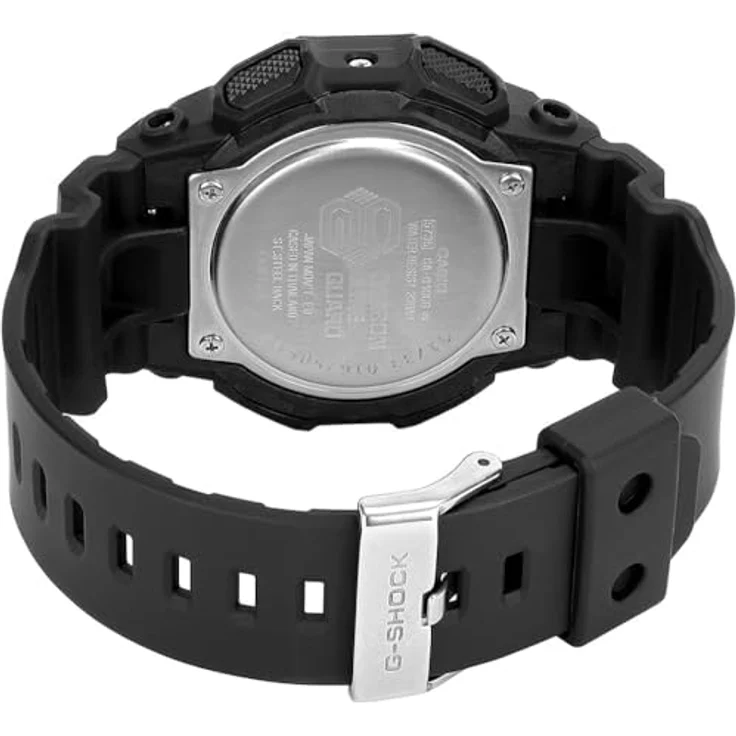 Casio G-Shock Herrenuhr Ana-Digi, schwarz/gold, Kunststoffband, Alarm, Stoppuhr, mineralglas, japanisches Quarzwerk – Bild 3