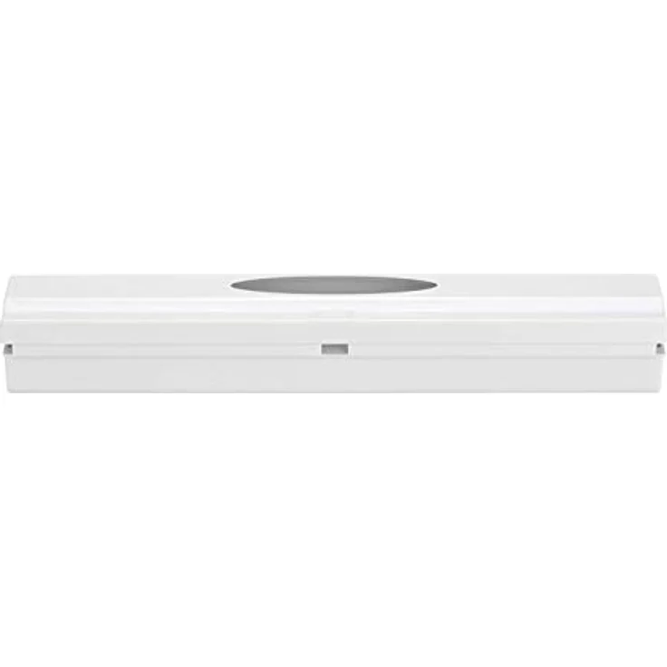 Wenko Folienschneider Perfect-Cutter, praktischer Abroller für Frischhaltefolie und Alufolie, Folienspender aus Kunststoff, 38 x 5,2 x 6,7 cm, weiß – Bild 4