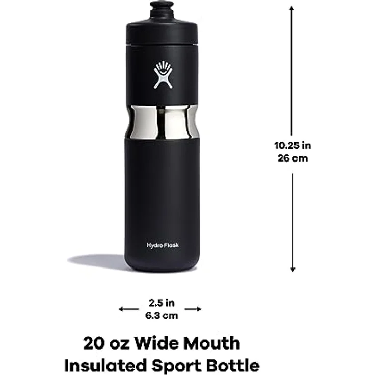 Hydro Flask 20 OZ WIDE MOUTH INSULATED SPORT BOTTLE GOJI, doppelwandige Thermoskanne mit TempShield Vakuumisolierung – Bild 5
