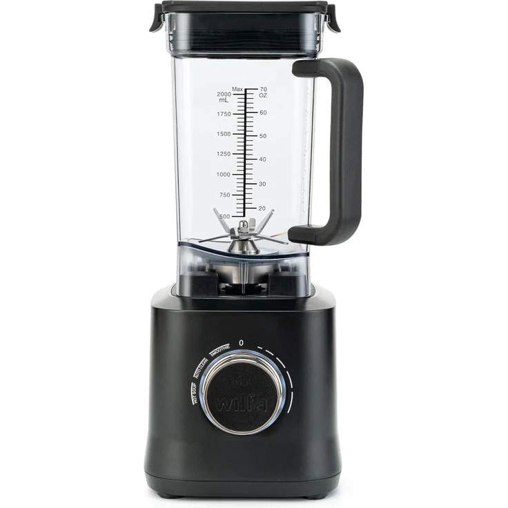 Wilfa Powerfuel 1800 Blender, Standmixer mit 1800W Motor, 27.000 U/min, 1,8L Tritan-Gefäß, Schwarz