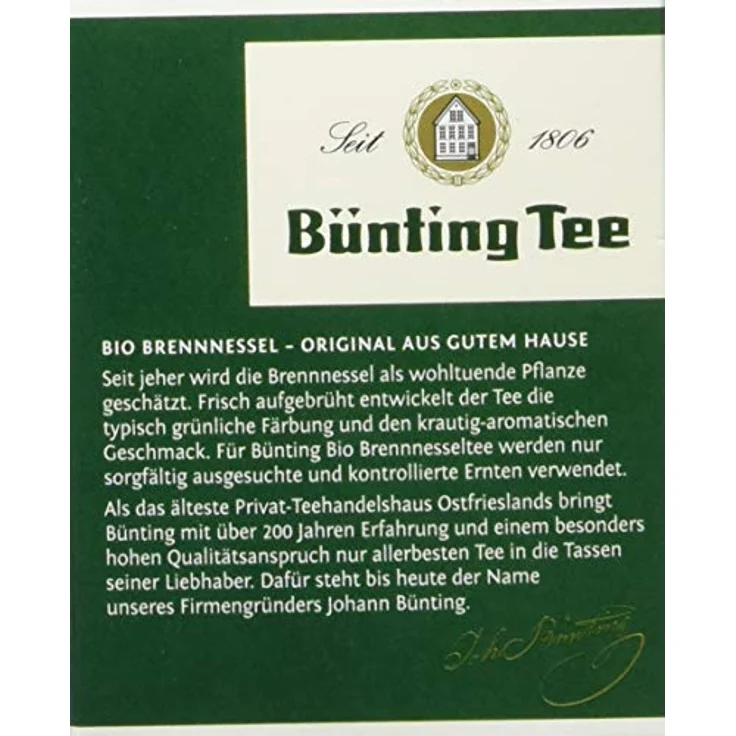 Bünting Tee Bio Brennnessel, 20 Tassenbeutel – Bild 2