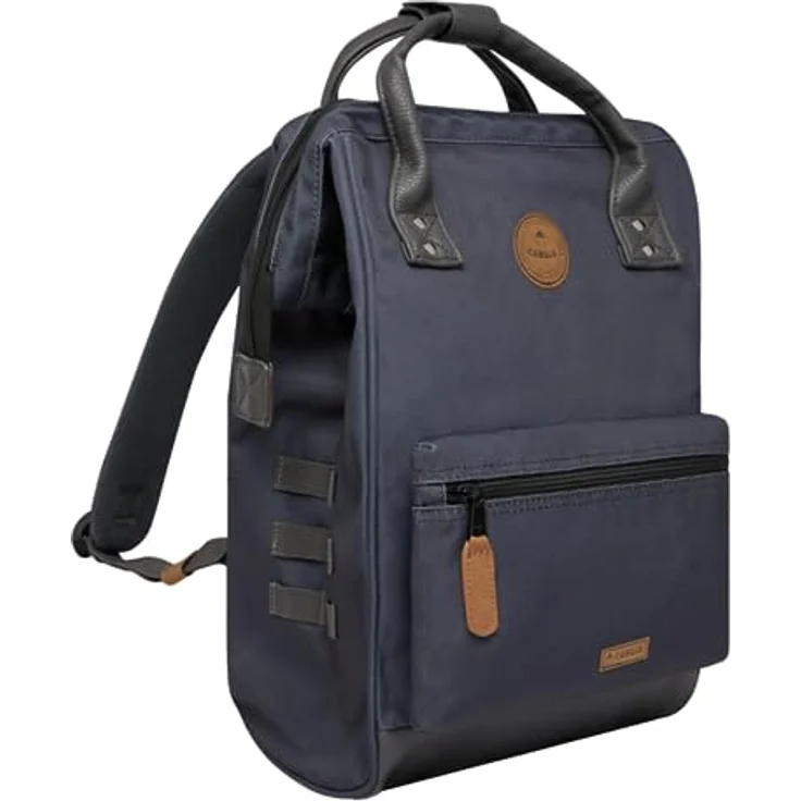 CABAIA Tagesrucksack Medium (3-tlg), Cityrucksack mit austauschbaren Vordertaschen, wasserabweisend, 25 L, schwarz – Bild 6