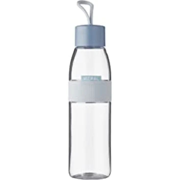 Mepal Ellipse Trinkflasche 500 ml, auslaufsichere Sportflasche in Nordic Blue, geeignet für kohlensäurehaltige Getränke