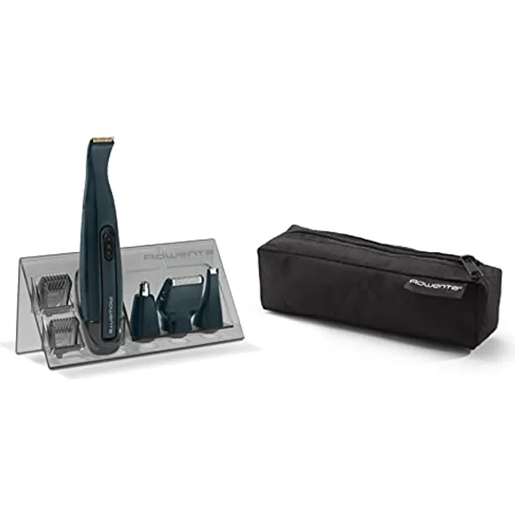 Rowenta Specialist TN3651F0 Bartschneider, präziser Barttrimmer mit Schnittlängeneinstellungen und Batteriebetrieb