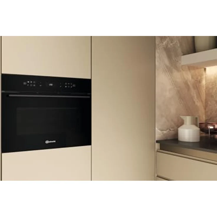 Bauknecht BCW7O7HTSK Kompaktbackofen mit Mikrowellenfunktion, A+, 52 Liter, SmartClean, Crisp & Crisp Fry, Dynamic Intelligence, Black Glass – Bild 4