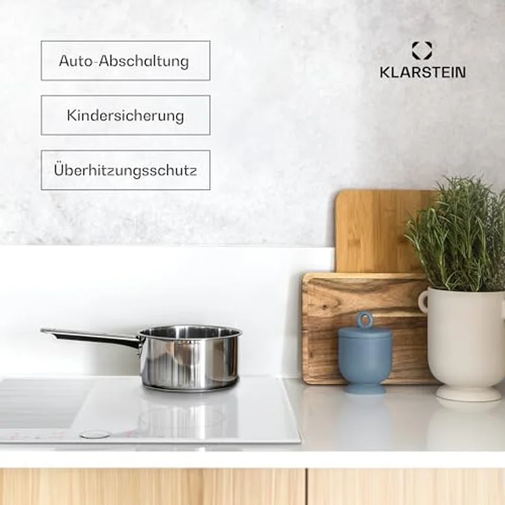 Klarstein Induktionskochfeld, 7000W mit ThermoBoost-Funktion, Touch-Display und Überhitzungsschutz – Bild 5