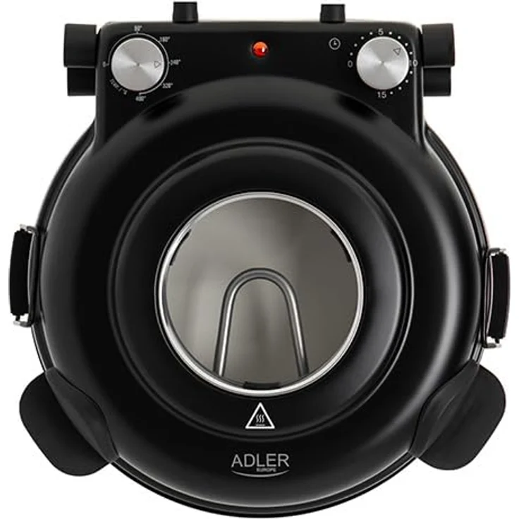 ADLER Elektrischer Pizzaofen, Express-Backen in 4-5 Minuten, 5 Temperatureinstellungen, 12' Kapazität, Weiß – Bild 5