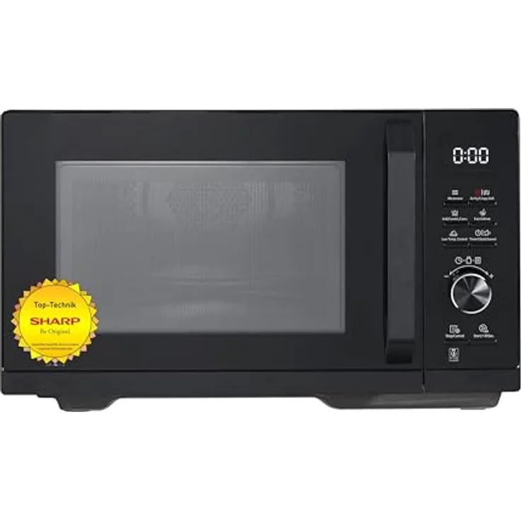 Sharp RCA271TB Mikrowelle, 3in1 mit AirFry-Funktion, 27L Garraumvolumen, TouchControl-Bedienung, schwarz
