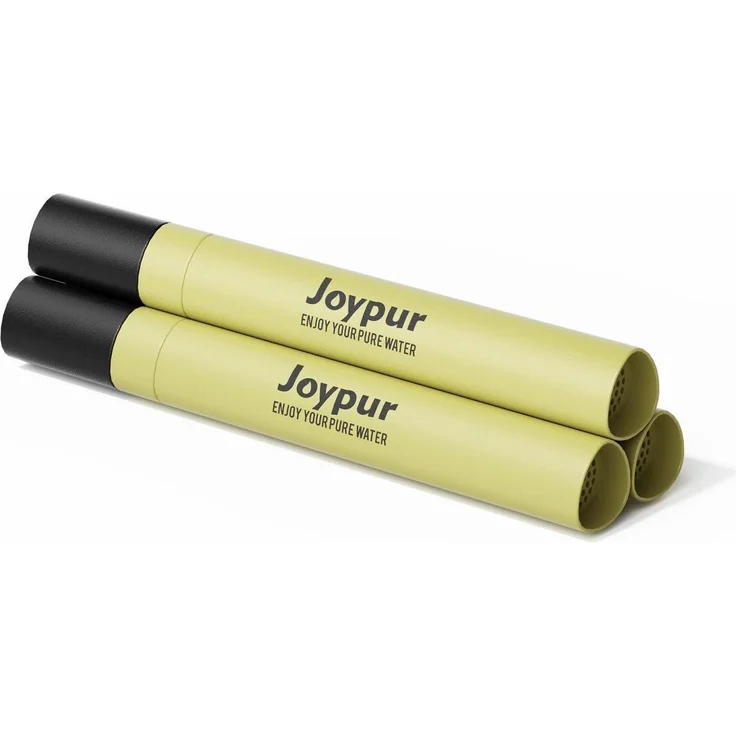 joypur Wasserfilter Outdoor 3er-Pack Grün | Hohlfaser-Ultrafiltration 0,01 µm, 1000L Kapazität, Tragbar und BPA-frei