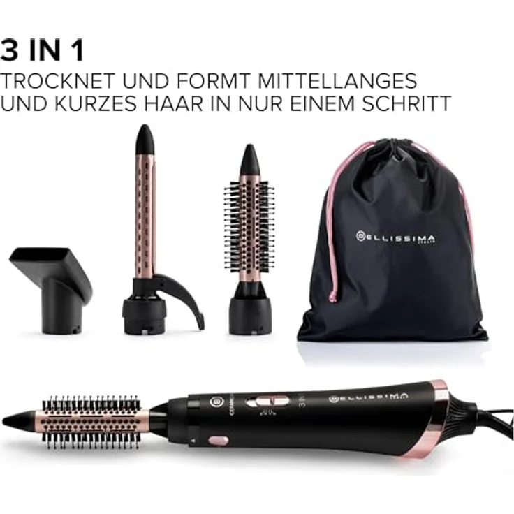 Imetec Bellissima Styler Ceramic Air, Warmluftbürste mit Keramikbeschichtung – Bild 2