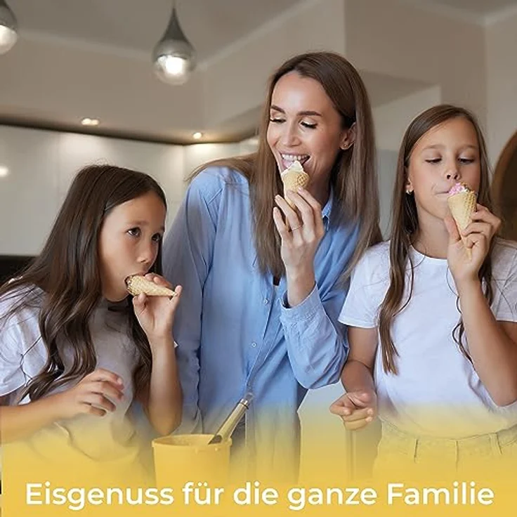KLAMER 2-in-1 Eismaschine & Joghurtbereiter 2 L, 180 W Eiscrememaschine aus Edelstahl mit Kühl- und Heizfunktion, hausgemachtes Speiseeis mit selbstkühlendem Kompressor – Bild 4