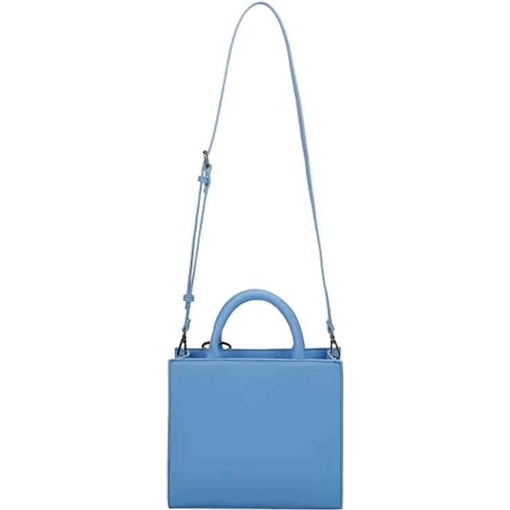 Buffalo Big Boxy Handtasche 26 cm, kompakte modische Handtasche in Blau mit abnehmbarem, verstellbarem Schulterriemen – Bild 2