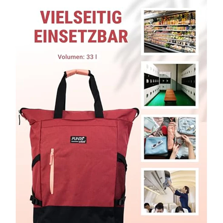 Punta Wheel Einkaufstrolley 50 cm 2 Rollen – Bild 5