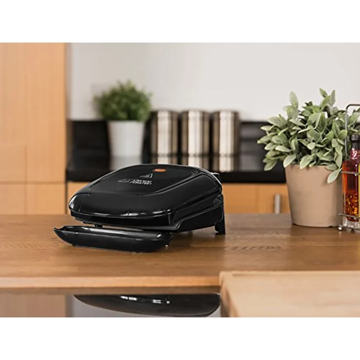 George Foreman 18840-56 Fitnessgrill Compact, 18 x 13 cm große Grillfläche, schwarz – Bild 5