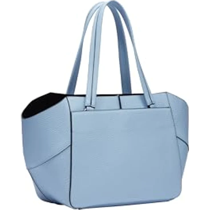 Liebeskind Berlin Shopper Lilly Heavy Pebble, modischer Shopper aus Rindsleder in Breath (hellblau) – Bild 2