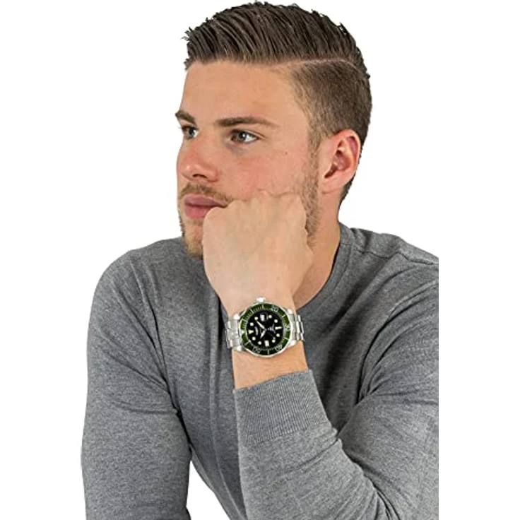 Invicta Pro Diver Automatikuhr für Herren, Edelstahlgehäuse 47mm, schwarzes Zifferblatt, 30 bar wasserdicht, 2 Jahre Garantie – Bild 5