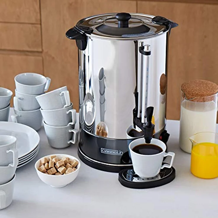 CASSELIN CPC100S Kaffeevollautomat 100 Tassen Sp, Edelstahl – Bild 5