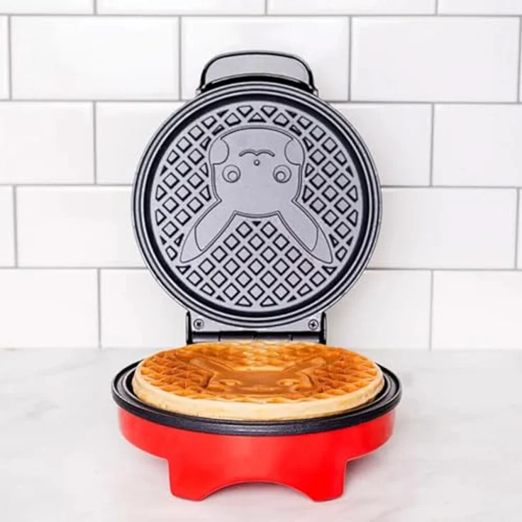 Uncanny Brands Pokemon Pikachu Waffeleisen, mit Pikachu-Motiv für kreative Waffeln – Bild 7