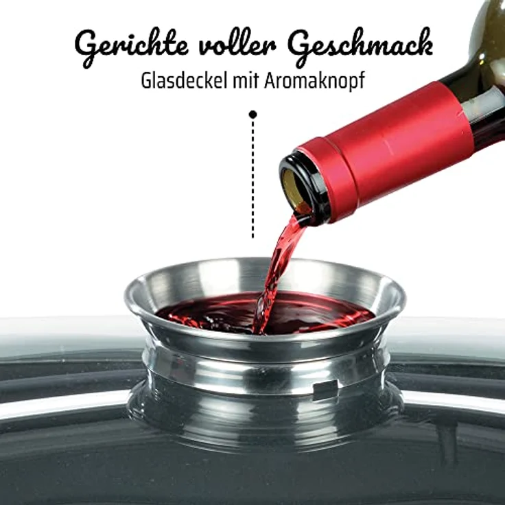 GSW 411318 Edelstahl Multibräter 3in1 oval 38cm, rostfrei 18-8, Glas, silber – Bild 5