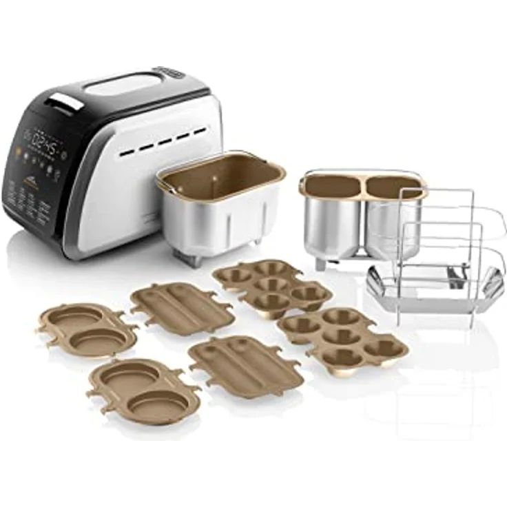 ETA Brotbackautomat Delicca II Max I Bis zu 1.5Kg Brotgewicht I 2 Knethaken I Vollautomatisch I 16 Programme I 850W I Brotbackmaschine – Bild 2