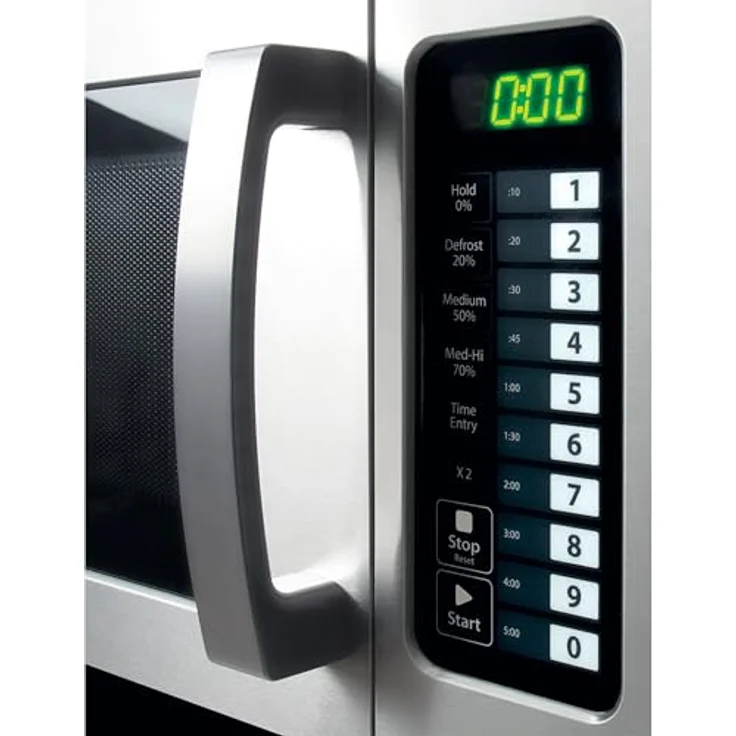Beko PRO 25IX BP, Mikrowelle mit Edelstahl-Innenraum und LED-Display, Silber – Bild 5