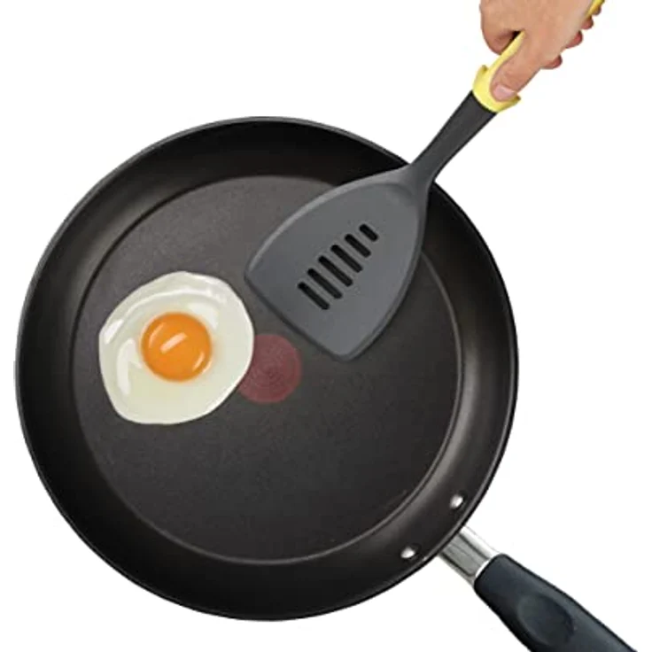 Joseph Joseph Duo 5-teiliges Utensilienset mit integrierter Werkzeugablage, Hygienisches Küchenutensilienset für die Verwendung mit antihaftbeschichtetem Kochgeschirr, Opa – Bild 4