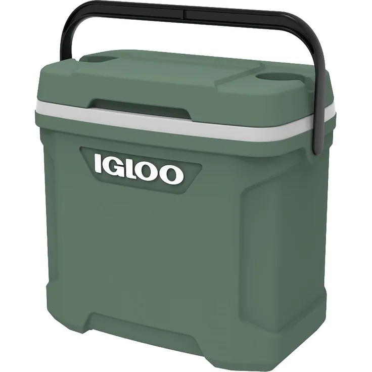 Igloo Ecocool 30, Kühlbox 28 l mit Thermocool-Schaumstoffisolierung und Getränkehaltern